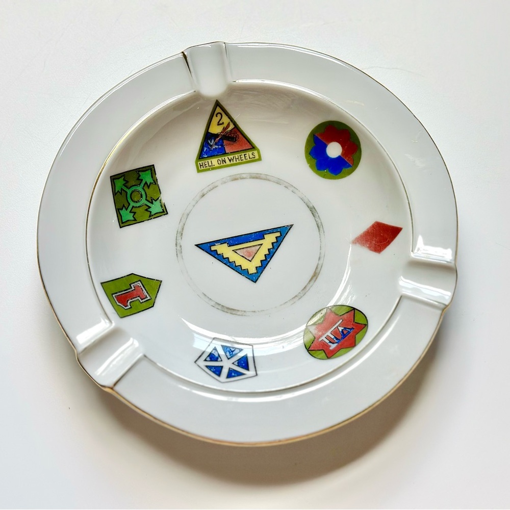 LAST CHANCE* DONATING Vintage military WWII commemorative ashtray